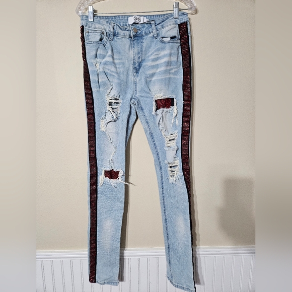 DNA couture Denim - DNA Jeans Red Stone Distressed Jeans Size 32